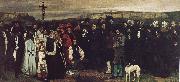 Gustave Courbet Ornans funeral oil painting on canvas